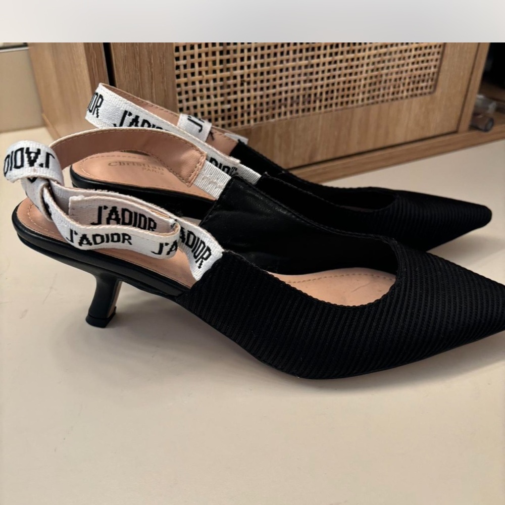 Black Slingback Pumps